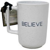 Wholesale - Tall Mug with Debossed "Believe" Nicole Miller C/P 36